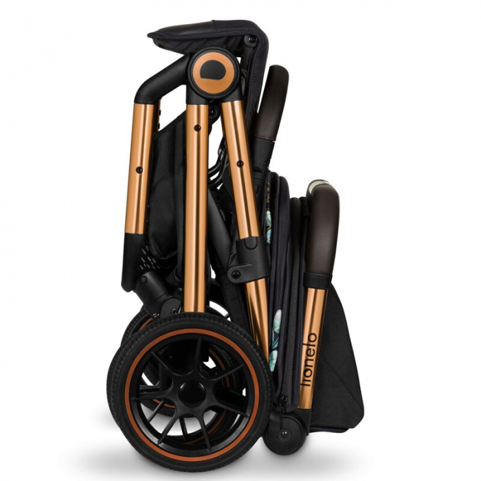 Carucior sport, Lionelo, Cloe, Golden Moments, Editie limitata, Cu accesorii, Cadru din aluminiu, Pana la 22 kg, Usor, Pliere compacta pentru avion, cu o singura mana, Ideal pentru toate tipurile de s [10]