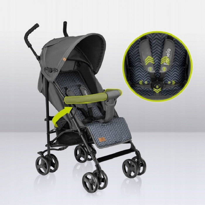 Carucior sport, Lionelo, Elia, Cu plasa de tantari, Conform cu standardul european de securitate EN1888-1, Gri [25]