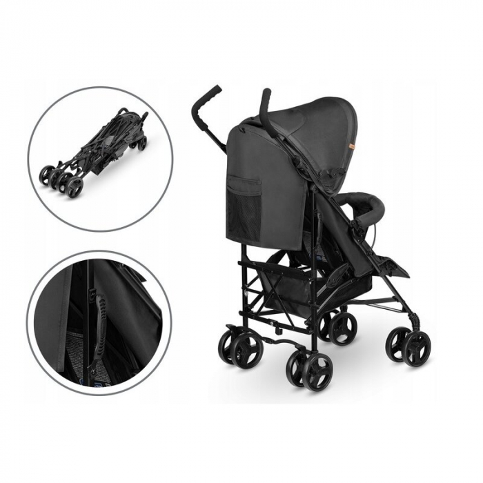 Carucior sport, Lionelo, Elia, Cu plasa de tantari, Conform cu standardul european de securitate EN1888-1, Gri [13]