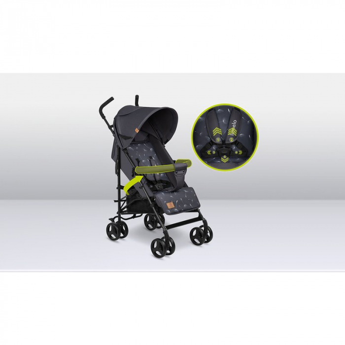 Carucior sport, Lionelo, Elia, Cu plasa de tantari, Conform cu standardul european de securitate EN1888-1, Gri inchis [19]