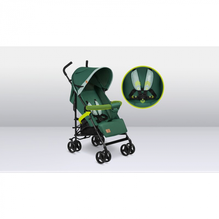 Carucior sport, Lionelo, Elia, Cu plasa de tantari, Conform cu standardul european de securitate EN1888-1, Verde inchis [22]