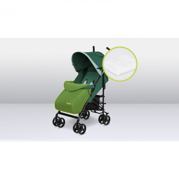 Carucior sport, Lionelo, Elia, Cu plasa de tantari, Conform cu standardul european de securitate EN1888-1, Verde inchis [24]