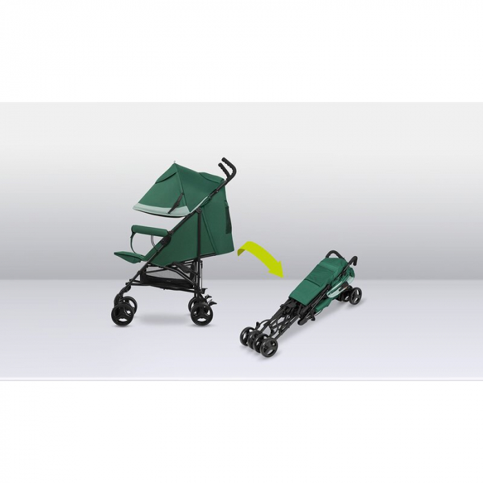 Carucior sport, Lionelo, Elia, Cu plasa de tantari, Conform cu standardul european de securitate EN1888-1, Verde inchis [18]