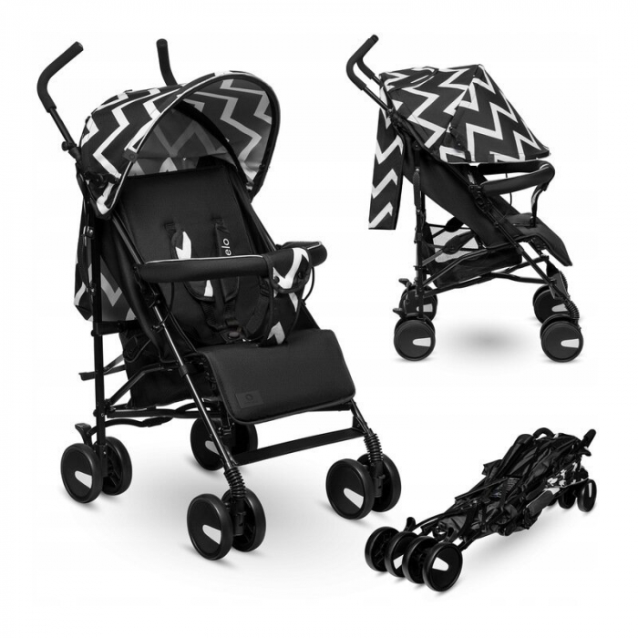 Carucior sport, Lionelo, Elia Oslo, Cu plasa de tantari, Conform cu standardul european de securitate EN1888-1, Negru [3]