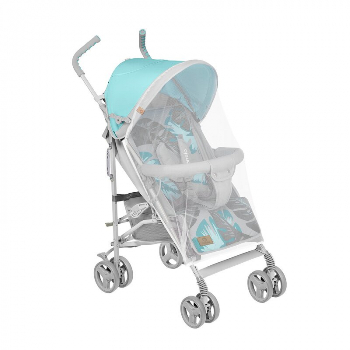 Carucior sport, Lionelo, Elia Tropical, Cu plasa de tantari, Conform cu standardul european de securitate EN1888-1, Turcoaz [6]