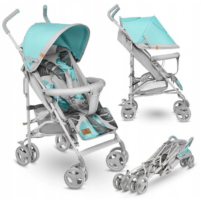 Carucior sport, Lionelo, Elia Tropical, Cu plasa de tantari, Conform cu standardul european de securitate EN1888-1, Turcoaz [3]