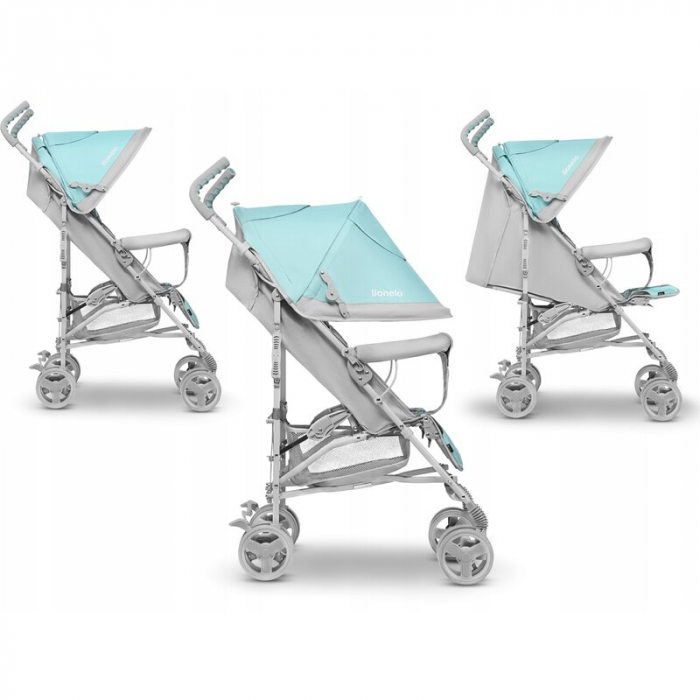 Carucior sport, Lionelo, Elia Tropical, Cu plasa de tantari, Conform cu standardul european de securitate EN1888-1, Turcoaz [15]