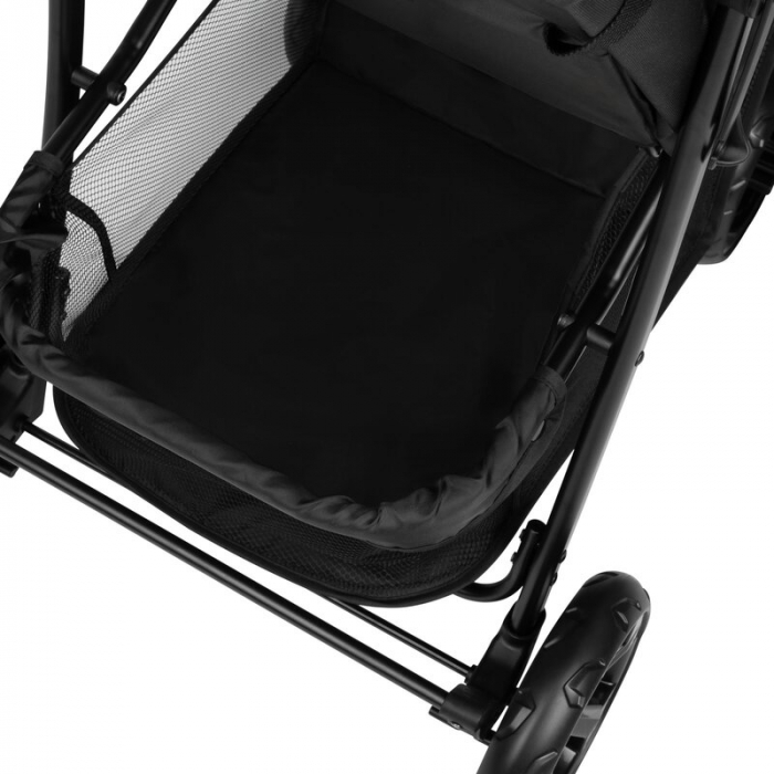 Carucior sport, Lionelo, Emma Plus, Cu tavita, 2 Suporturi pentru pahar, Geanta accesorii, Conform cu standardul european de securitate EN1888-1, Bej [12]