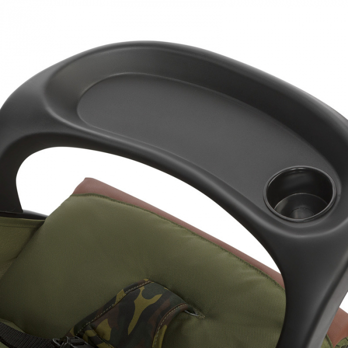 Carucior sport, Lionelo, Emma Plus, Cu tavita, 2 Suporturi pentru pahar, Geanta accesorii, Conform cu standardul european de securitate EN1888-1, Forest Green [12]
