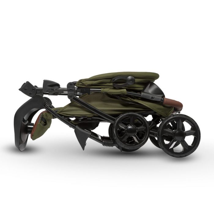 Carucior sport, Lionelo, Emma Plus, Cu tavita, 2 Suporturi pentru pahar, Geanta accesorii, Conform cu standardul european de securitate EN1888-1, Forest Green [14]