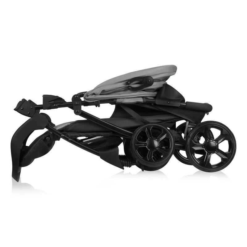 Carucior sport, Lionelo, Emma Plus, Cu tavita, 2 Suporturi pentru pahar, Geanta accesorii, Conform cu standardul european de securitate EN1888-1, Gri [15]