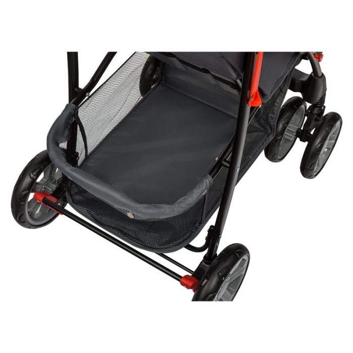 Carucior sport, Lionelo, Emma Plus, Cu tavita, 2 Suporturi pentru pahar, Geanta accesorii, Conform cu standardul european de securitate EN1888-1, Pink Scandi [16]