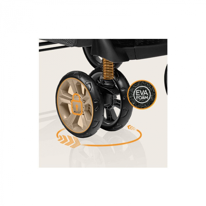 Carucior sport, Lionelo, Emma Plus, Cu tavita, 2 Suporturi pentru pahar, Geanta accesorii, Conform cu standardul european de securitate EN1888-1, Pink Scandi [29]