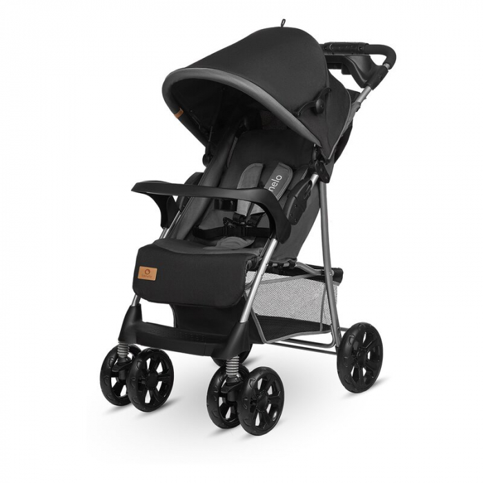 Carucior sport, Lionelo, Emma Plus, Cu tavita, 2 Suporturi pentru pahar, Geanta accesorii, Conform cu standardul european de securitate EN1888-1, Stone [11]