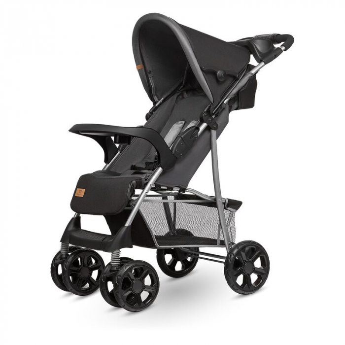 Carucior sport, Lionelo, Emma Plus, Cu tavita, 2 Suporturi pentru pahar, Geanta accesorii, Conform cu standardul european de securitate EN1888-1, Stone [10]