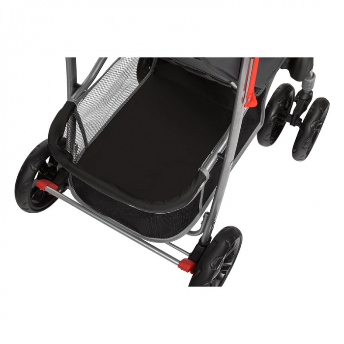 Carucior sport, Lionelo, Emma Plus, Cu tavita, 2 Suporturi pentru pahar, Geanta accesorii, Conform cu standardul european de securitate EN1888-1, Stone [28]