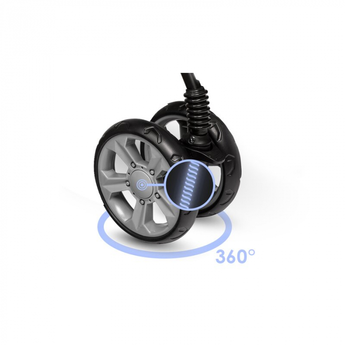 Carucior sport, Lionelo, Emma Plus, Cu tavita, 2 Suporturi pentru pahar, Geanta accesorii, Conform cu standardul european de securitate EN1888-1, Stone [25]