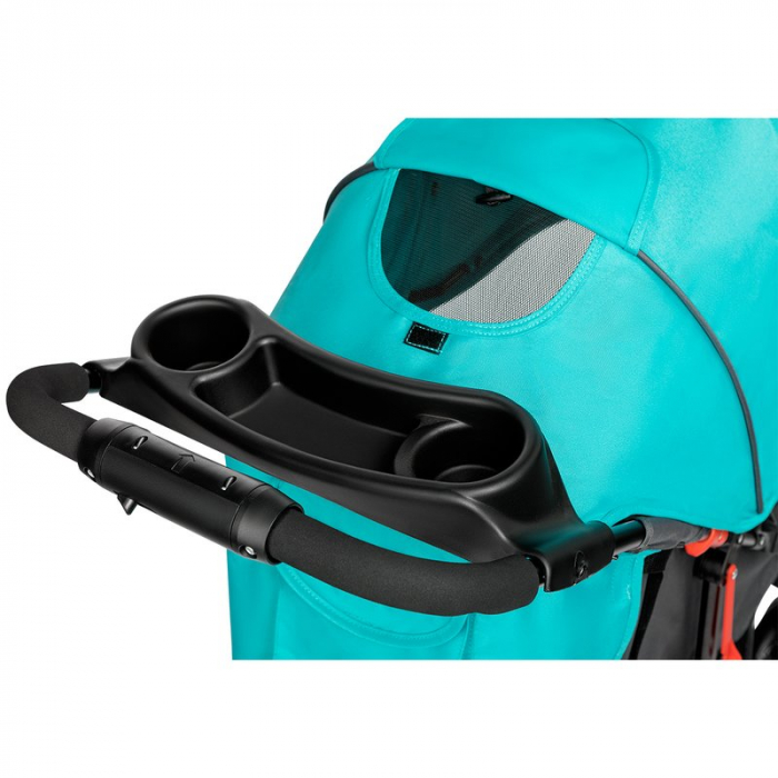 Carucior sport, Lionelo, Emma Plus, Cu tavita, 2 Suporturi pentru pahar, Geanta accesorii, Conform cu standardul european de securitate EN1888-1, Vivid Turquoise [13]