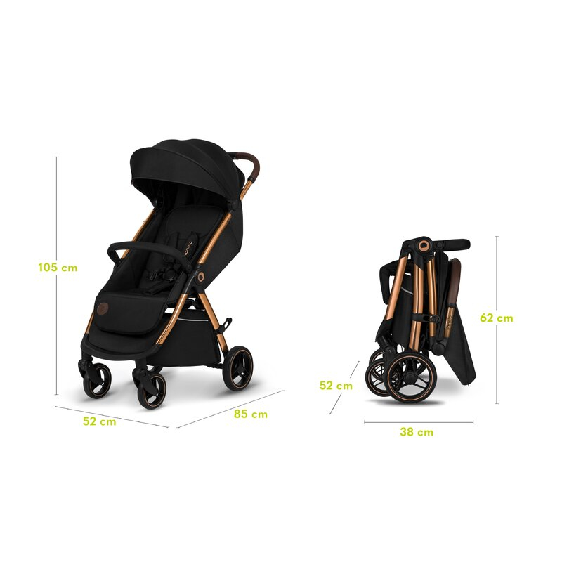 Carucior sport, Lionelo, Ingrid, Capotina impermeabila cu filtru UPF50+, Pana la 22 Kg, Spatar reglabil in 3 pozitii, Include suport pahar si plasa de tantari, Sistem pentru pliere automata, 6 luni+,  [18]