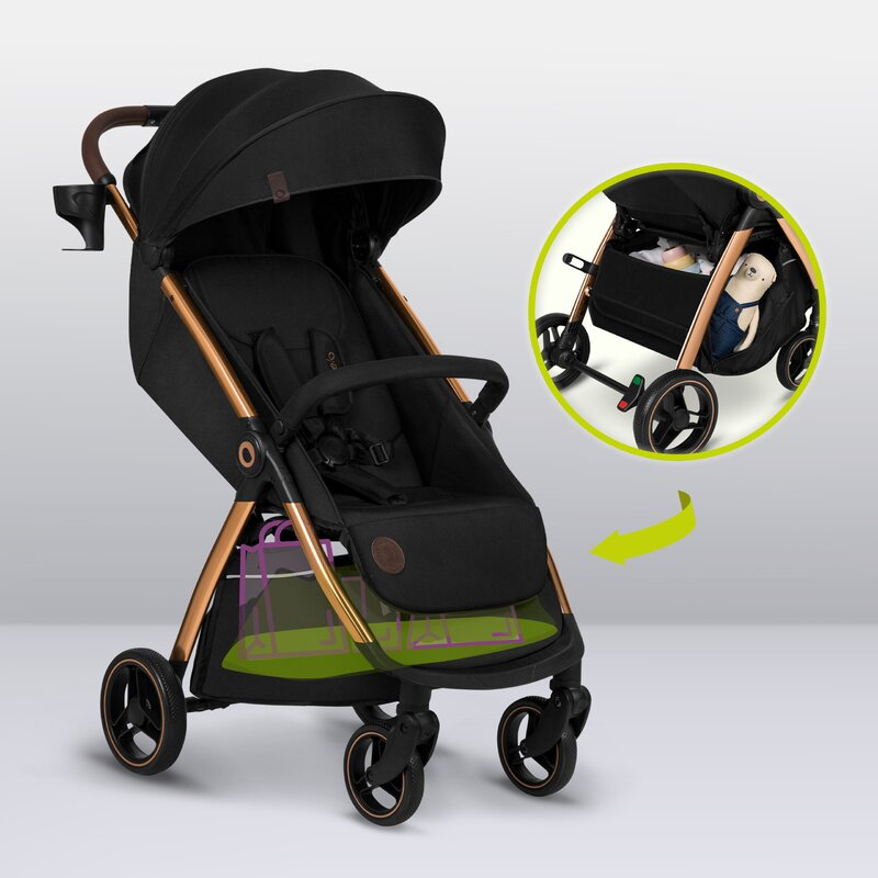 Carucior sport, Lionelo, Ingrid, Capotina impermeabila cu filtru UPF50+, Pana la 22 Kg, Spatar reglabil in 3 pozitii, Include suport pahar si plasa de tantari, Sistem pentru pliere automata, 6 luni+,  [25]