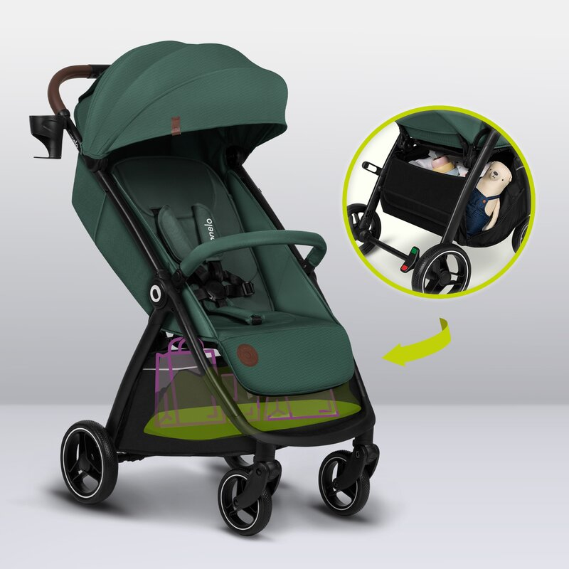 Carucior sport, Lionelo, Ingrid, Capotina impermeabila cu filtru UPF50+, Pana la 22 Kg, Spatar reglabil in 3 pozitii, Include suport pahar si plasa de tantari, Sistem pentru pliere automata, 6 luni+,  [26]
