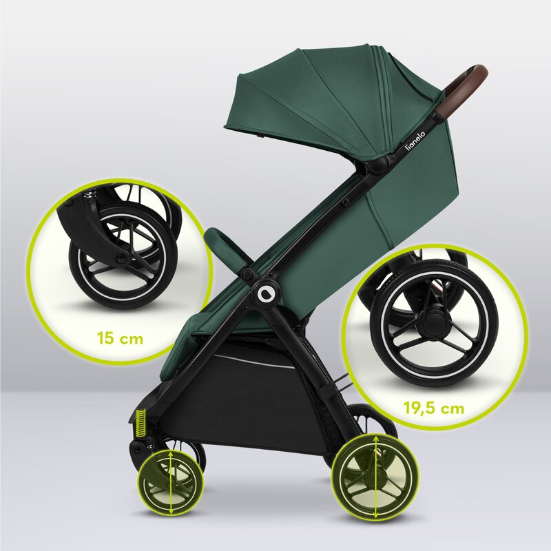 Carucior sport, Lionelo, Ingrid, Capotina impermeabila cu filtru UPF50+, Pana la 22 Kg, Spatar reglabil in 3 pozitii, Include suport pahar si plasa de tantari, Sistem pentru pliere automata, 6 luni+,  [23]