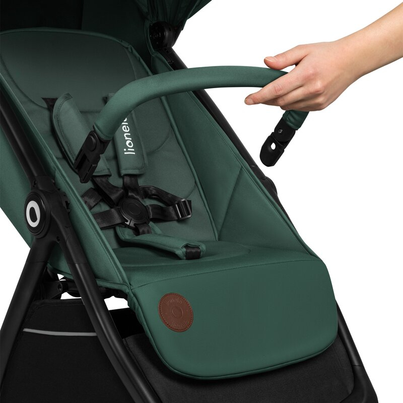 Carucior sport, Lionelo, Ingrid, Capotina impermeabila cu filtru UPF50+, Pana la 22 Kg, Spatar reglabil in 3 pozitii, Include suport pahar si plasa de tantari, Sistem pentru pliere automata, 6 luni+,  [16]