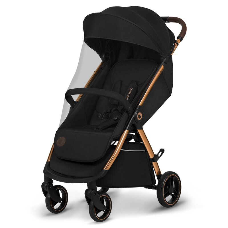 Carucior sport, Lionelo, Ingrid, Capotina impermeabila cu filtru UPF50+, Pana la 22 Kg, Spatar reglabil in 3 pozitii, Include suport pahar si plasa de tantari, Sistem pentru pliere automata, 6 luni+,  [4]