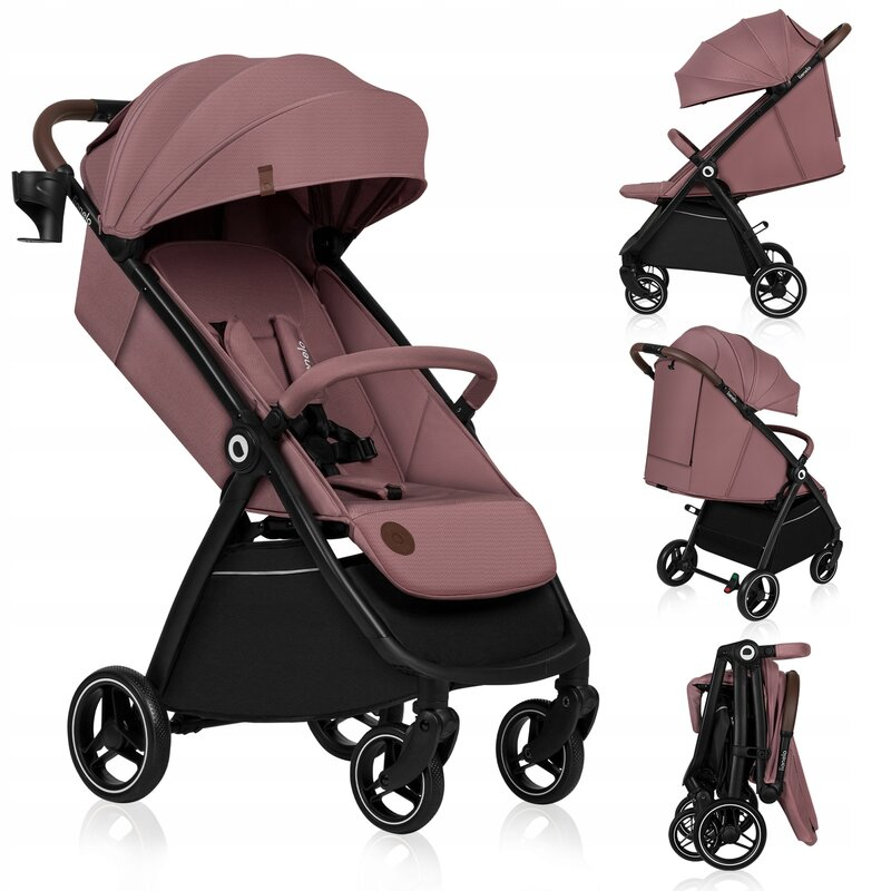 Carucior sport, Lionelo, Ingrid, Capotina impermeabila cu filtru UPF50+, Pana la 22 Kg, Spatar reglabil in 3 pozitii, Include suport pahar si plasa de tantari, Sistem pentru pliere automata, 6 luni+,  [3]
