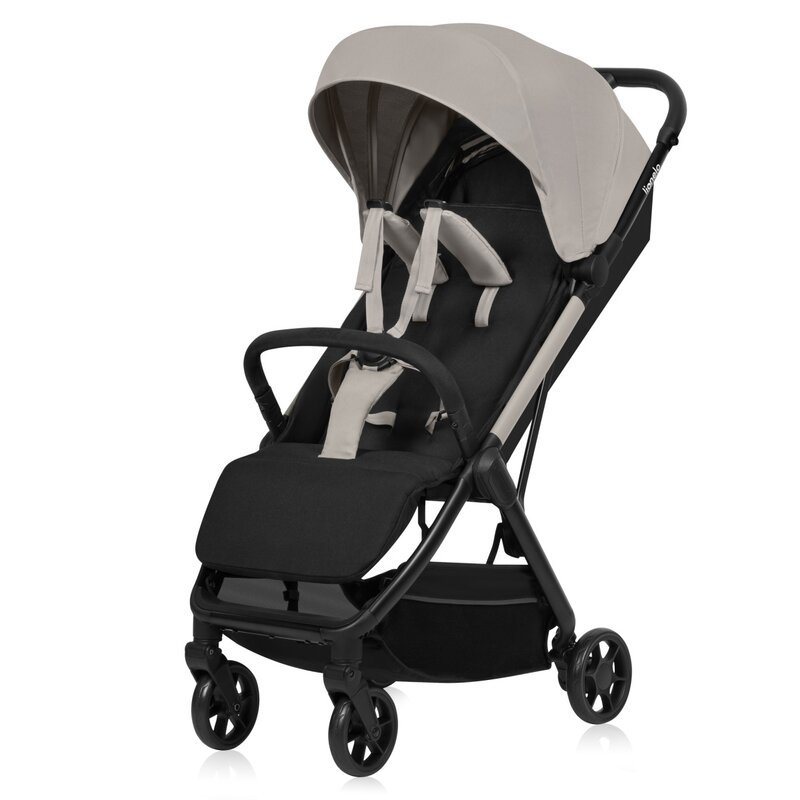 Carucior sport, Lionelo, Julie Air, Greutate redusa - 7.5 kg, Sustine 22 kg, 6 luni+, Capotina impermeabila, Protectie SPF 50+, Include suport sticla, Pliere compacta pentru calatorii, Conform cu EN18 [7]
