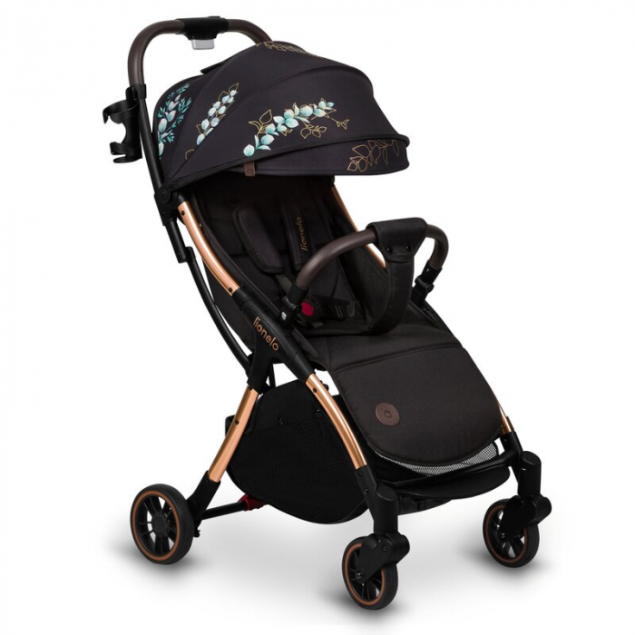 Carucior sport, Lionelo, Julie One, Editie limitata Golden Moments, De la nastere, Greutate redusa, Cu accesorii, Cadru din aluminiu, 0-22 kg, Pliere compacta pentru avion, Conform cu standardele euro [1]