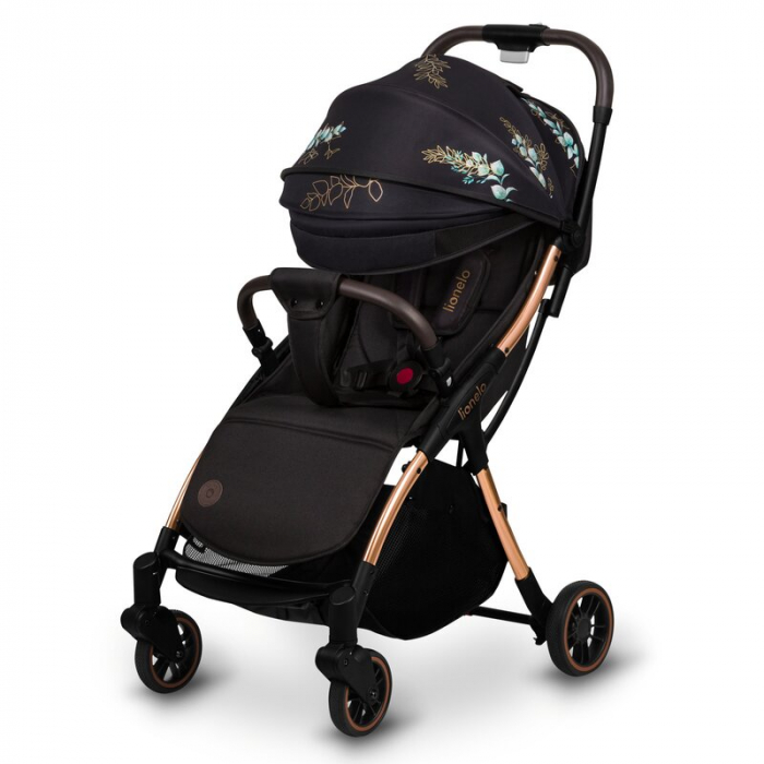 Carucior sport, Lionelo, Julie One, Editie limitata Golden Moments, De la nastere, Greutate redusa, Cu accesorii, Cadru din aluminiu, 0-22 kg, Pliere compacta pentru avion, Conform cu standardele euro [4]