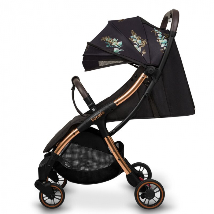 Carucior sport, Lionelo, Julie One, Editie limitata Golden Moments, De la nastere, Greutate redusa, Cu accesorii, Cadru din aluminiu, 0-22 kg, Pliere compacta pentru avion, Conform cu standardele euro [9]
