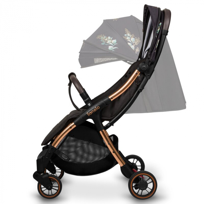Carucior sport, Lionelo, Julie One, Editie limitata Golden Moments, De la nastere, Greutate redusa, Cu accesorii, Cadru din aluminiu, 0-22 kg, Pliere compacta pentru avion, Conform cu standardele euro [7]