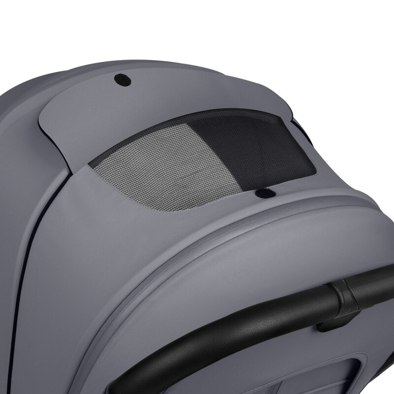 Carucior sport, Lionelo, Mika Plus, Cadru din aluminiu, Copertina XXL, Spatar reglabil in 3 pozitii, Cu accesorii, Pana la 22 kg, 6-48 luni; EN1888-1, EN1888-2 EN1466, Gri [17]