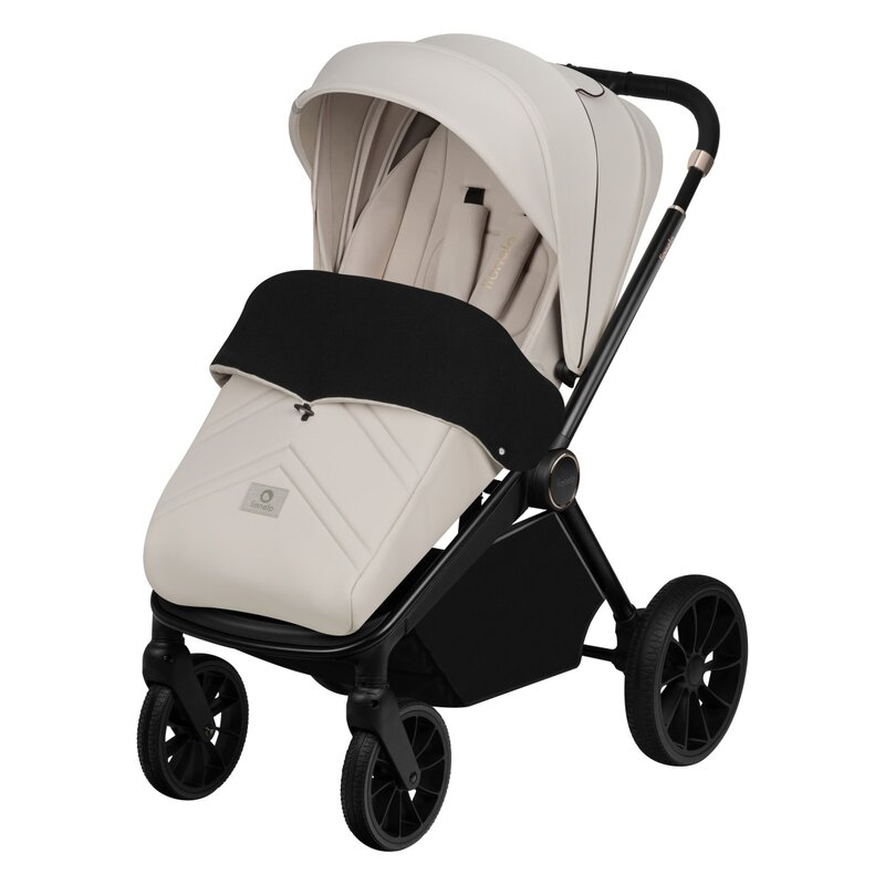 Carucior sport, Lionelo, Mika Plus, Cadru din aluminiu, Copertina XXL, Spatar reglabil in 3 pozitii, Cu accesorii, Pana la 22 kg, 6-48 luni; EN1888-1, EN1888-2 EN1466, Bej [13]