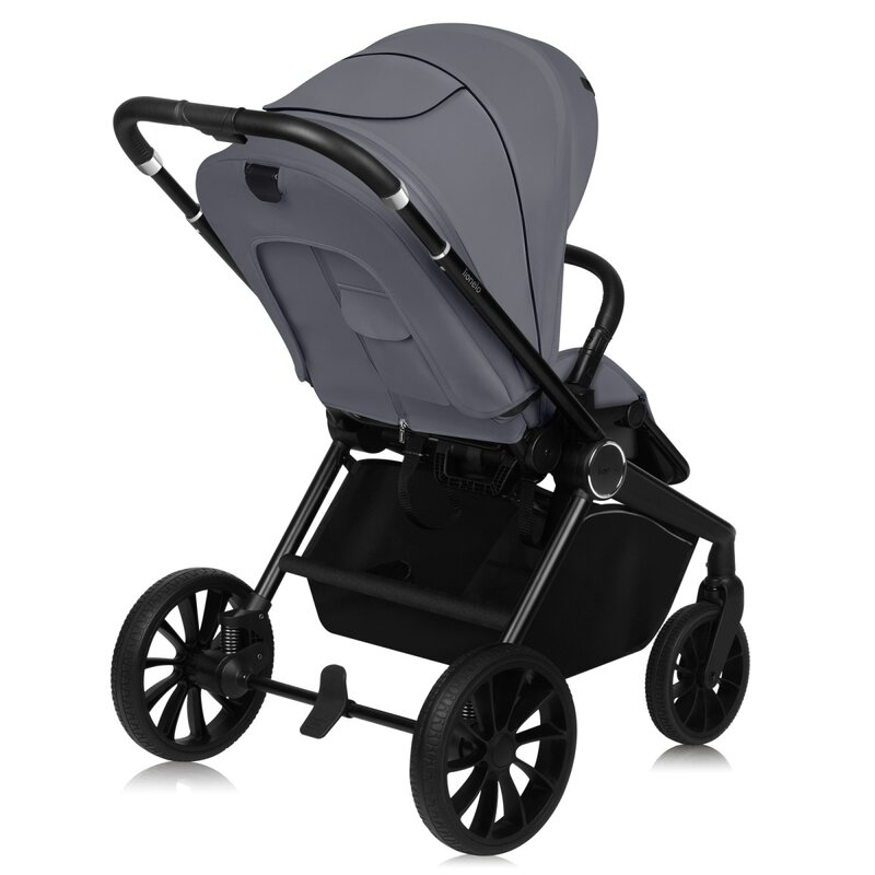 Carucior sport, Lionelo, Mika Plus, Cadru din aluminiu, Copertina XXL, Spatar reglabil in 3 pozitii, Cu accesorii, Pana la 22 kg, 6-48 luni; EN1888-1, EN1888-2 EN1466, Gri [8]