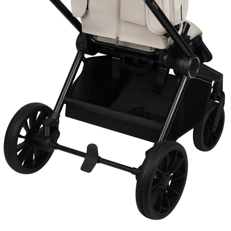 Carucior sport, Lionelo, Mika Plus, Cadru din aluminiu, Copertina XXL, Spatar reglabil in 3 pozitii, Cu accesorii, Pana la 22 kg, 6-48 luni; EN1888-1, EN1888-2 EN1466, Bej [19]