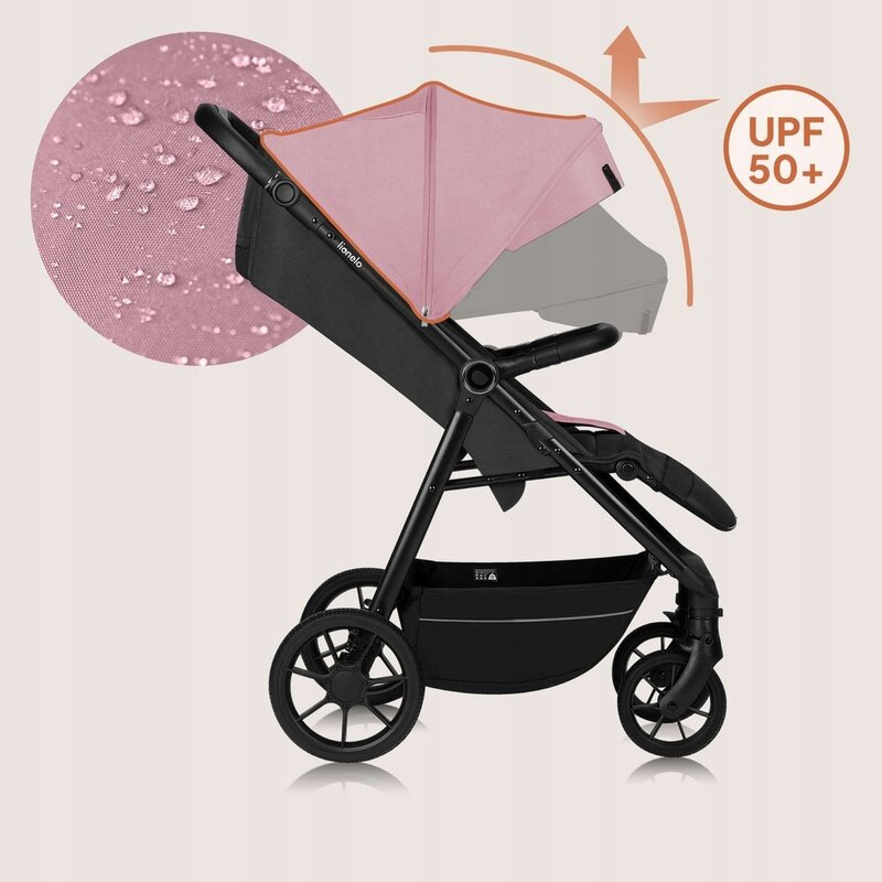 Carucior sport, Lionelo, Mira, Maner reglabil in 5 pozitii, Spatar si suport de picioare reglabile, Plasa de tantari si suport biberon incluse, Pana la 22 kg, 6 luni+, Conform cu EN1888-1, EN1888-2, T [12]