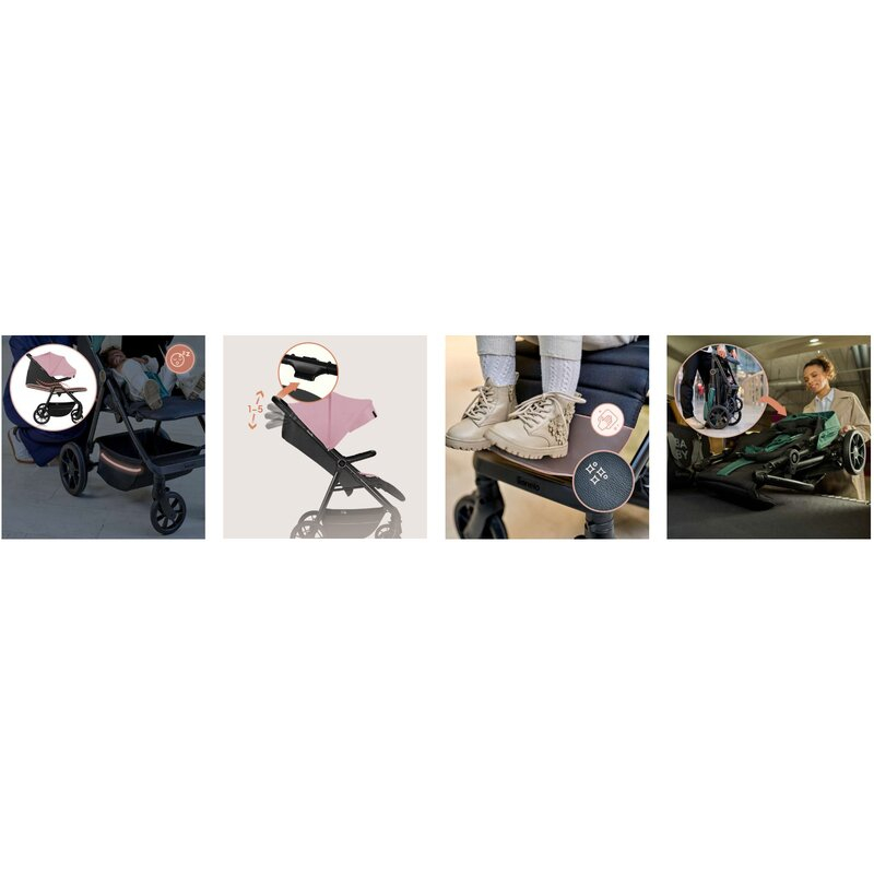 Carucior sport, Lionelo, Mira, Maner reglabil in 5 pozitii, Spatar si suport de picioare reglabile, Plasa de tantari si suport biberon incluse, Pana la 22 kg, 6 luni+, Conform cu EN1888-1, EN1888-2, T [26]