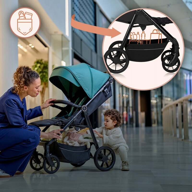 Carucior sport, Lionelo, Mira, Maner reglabil in 5 pozitii, Spatar si suport de picioare reglabile, Plasa de tantari si suport biberon incluse, Pana la 22 kg, 6 luni+, Conform cu EN1888-1, EN1888-2, T [19]