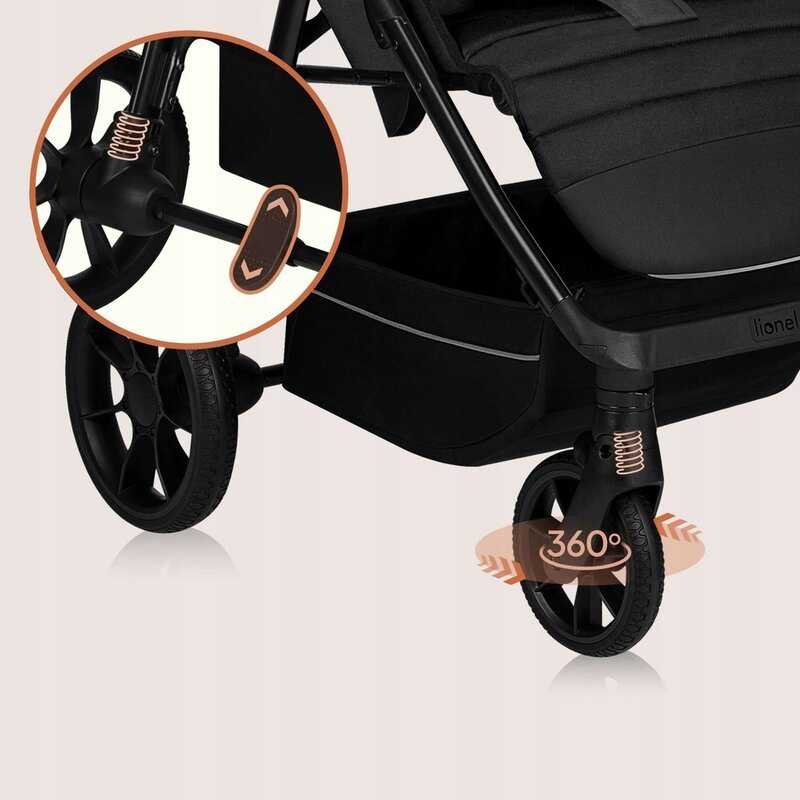 Carucior sport, Lionelo, Mira, Maner reglabil in 5 pozitii, Spatar si suport de picioare reglabile, Plasa de tantari si suport biberon incluse, Pana la 22 kg, 6 luni+, Conform cu EN1888-1, EN1888-2, T [22]