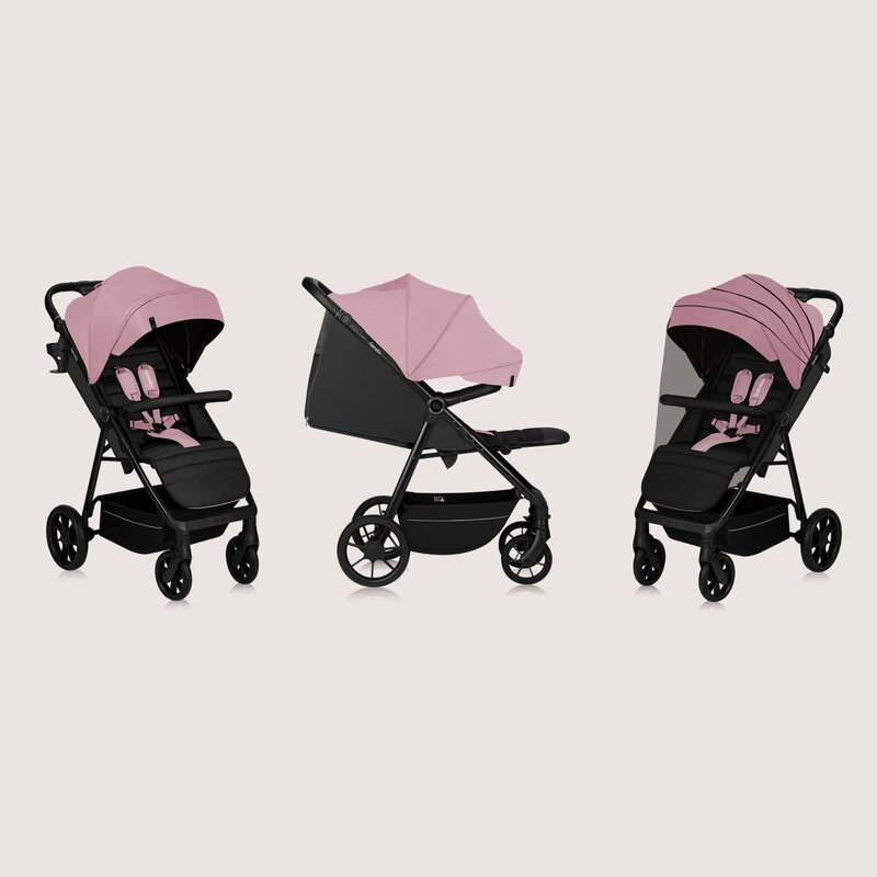Carucior sport, Lionelo, Mira, Maner reglabil in 5 pozitii, Spatar si suport de picioare reglabile, Plasa de tantari si suport biberon incluse, Pana la 22 kg, 6 luni+, Conform cu EN1888-1, EN1888-2, T [3]