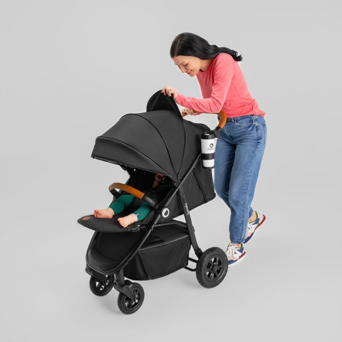 Carucior sport, Lionelo, Natt, De la nastere, Cu accesorii si capotina XXL reglabila, 0 - 22 kg, Conform cu standardele europene de securitate EN1888-1, EN1888-2, Bej [39]