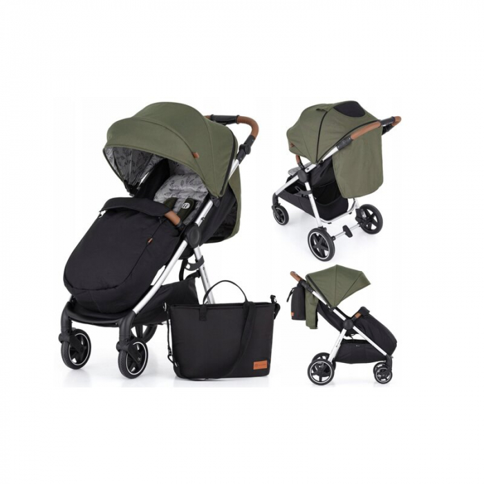 Carucior sport, Petite&Mars, Royal, Include husa pentru scaun, husa pentru picioare, geanta pentru scutece si capotina extensibila, Cu fereastra, Impermeabila, Cu SPF 50, Aluminiu, 0-22 kg, 111 x 57 x [1]