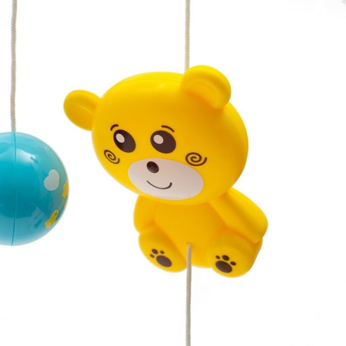 Carusel muzical, BabyMix, Pentru patut bebelusi, Cu proiectii, Cu melodii si sunete ale naturii, Cu 11 jucarii, Red [8]