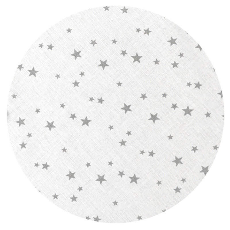 Cearceaf cu elastic, MimiNu, Pentru landou, carucior si cosulet, Dimensiune 80x35 cm, Din bumbac certificat Oeko Tex Standard 100, Mini Gray Stars [2]