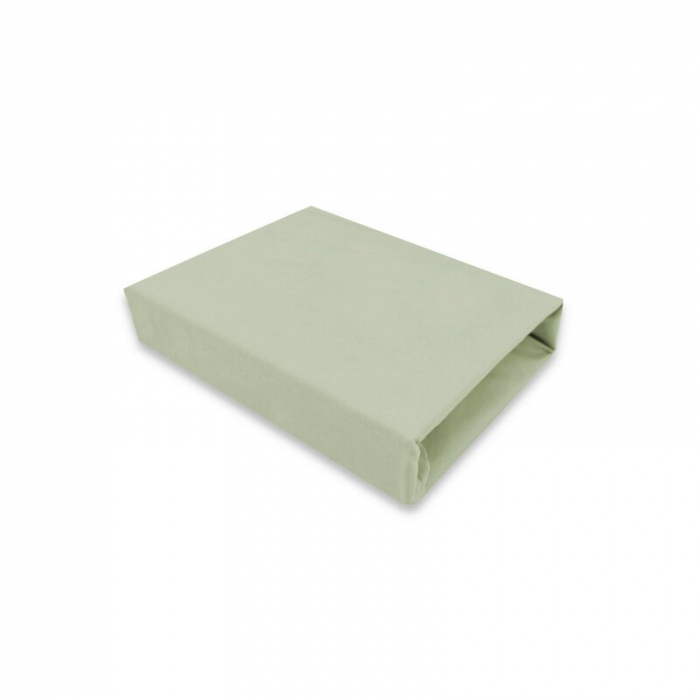Cearceaf cu elastic, MimiNu, Pentru landou, landou, carucior si cosulet, 80x35 cm, Din Jerseu, Material certificat Oeko Tex Standard 100, Olive [2]