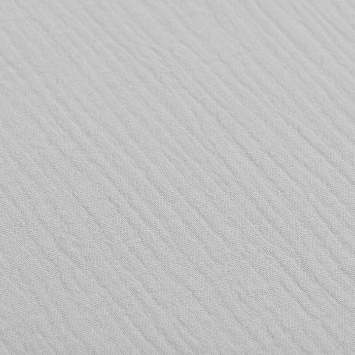 Cearceaf cu elastic, New Baby, Din muselina, Pentru patut 120x60 cm, Din bumbac, 90x150 cm, Certificat Oeko Tex Standard 100, Grey [3]