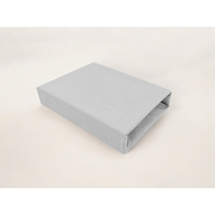 Cearceaf cu elastic, Qmini, Pentru patut co-sleeper, Aurora, Dimensiune 76 x 43 cm, Din bumbac certificat Oeko Tex Standard 100, Gray [2]